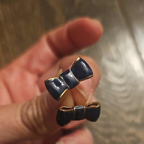 kate spade Jewelry - Kate Spade Black Bow Studs